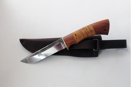 Нож Луч (малый) сталь 95Х18 (нерж.) след ковки - работа мастерской кузнеца Марушина А.И.